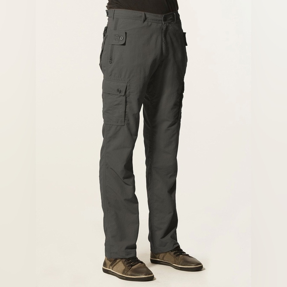Clothing arts grey olive Cargo pick pocket proof adventure travel pants
